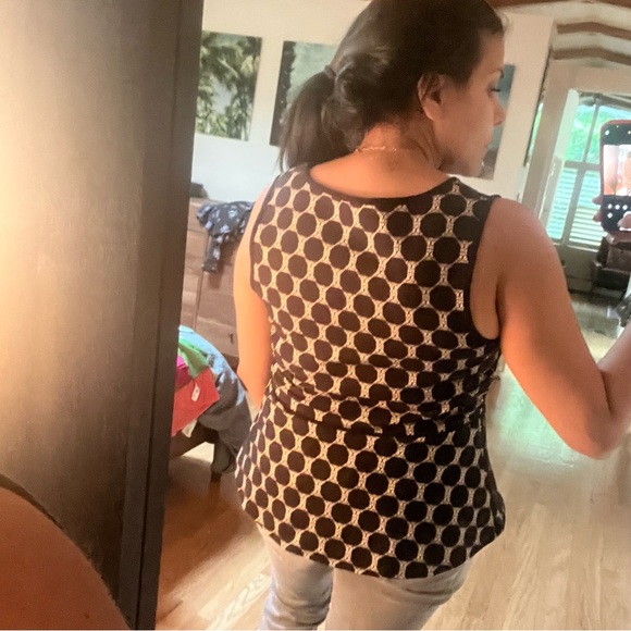 Anthropologie peplum black and beige top - medium - Picture 6 of 6